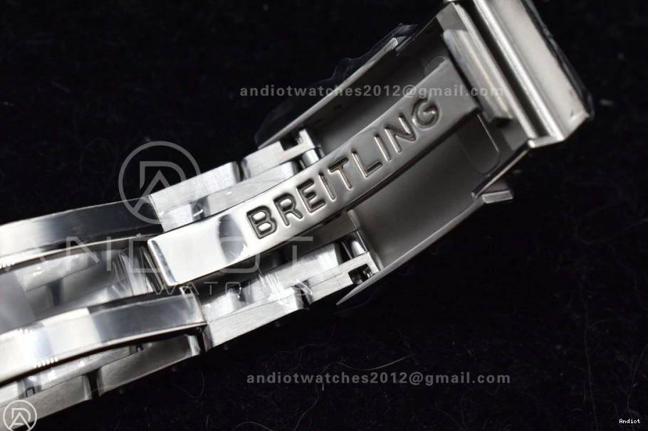 Navitimer SS Bracelet RG Edition 1 on A2824 White 1:1 Best SS Bezel Dial V7F 0109